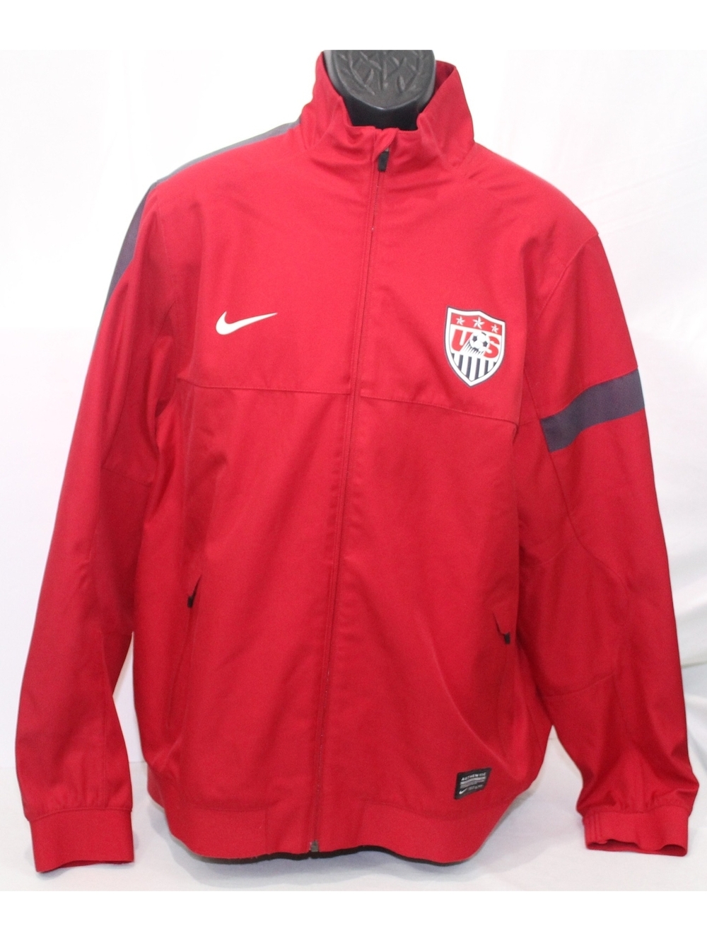 Nike Team USA Soccer National Sideline Jacket Red Navy Blue 527778-604 Mens XL